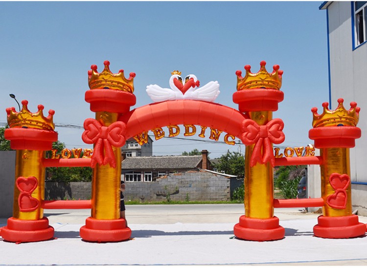漳州红色婚庆气模拱门